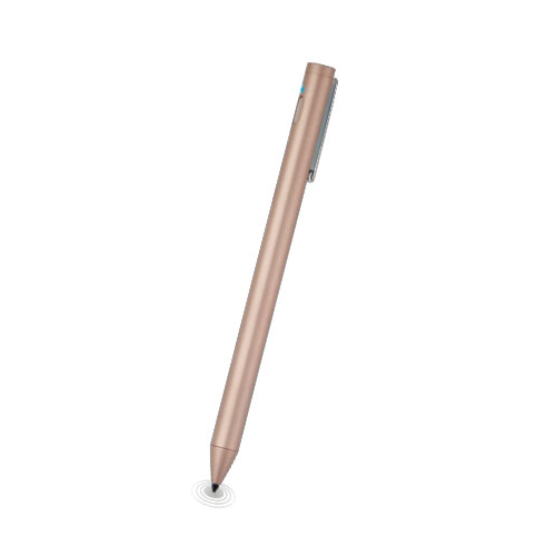 ELECOM アクティブスタイラスペン タッチペン 極細 2mm iPad専用 充電式 ピンク オートスリープ機能 クリップ付 タブレット 滑らかな操作