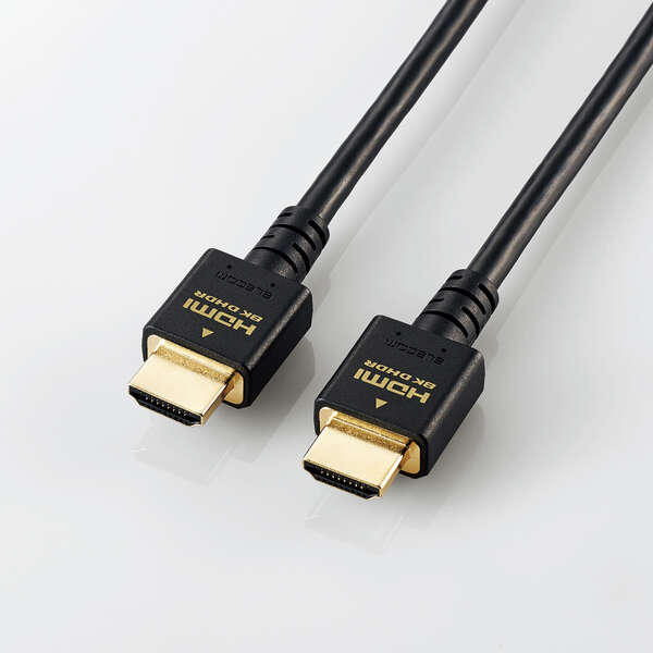 エレコム　HDMIケーブル　PS5対応　HDMI2.1　ウルトラハイスピード　1.0m　ブラック