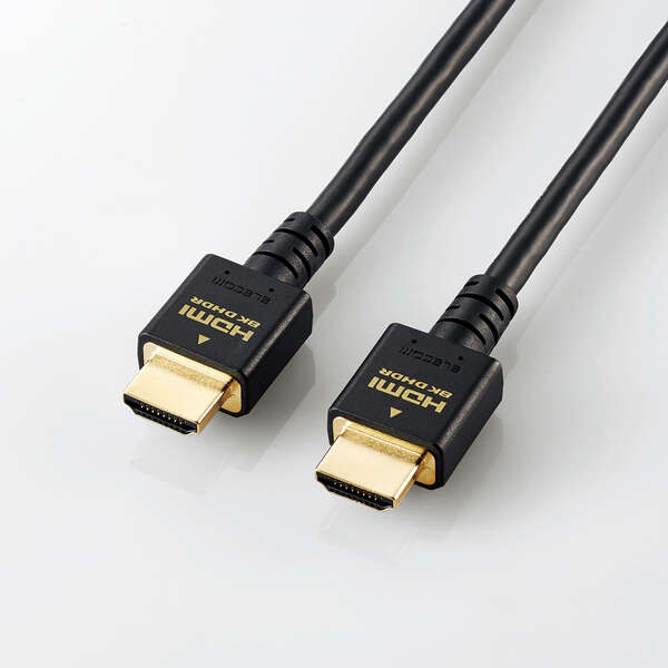エレコム　HDMIケーブル　PS5対応　HDMI2.1　ウルトラハイスピード　2.0m　ブラック