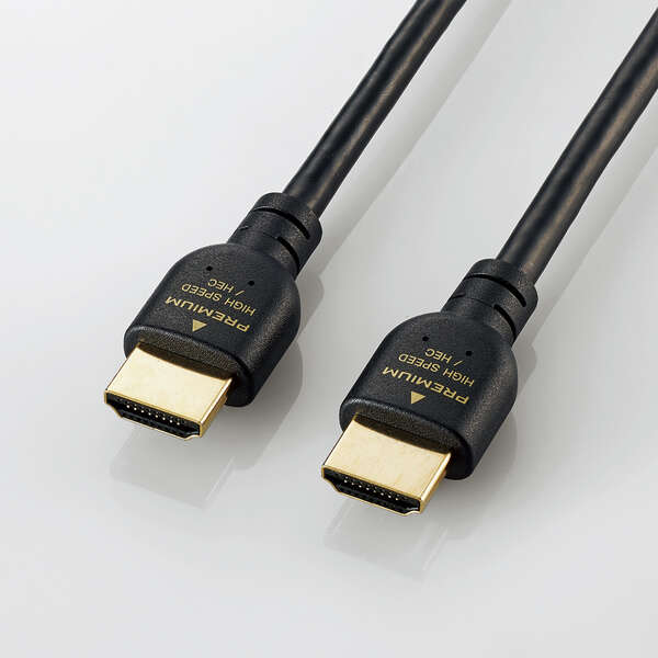 エレコム　HDMIケーブル　PS5対応　Premium　スタンダード　1.0m　ブラック