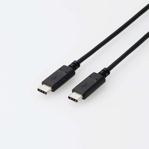 エレコム　USB2.0ケーブル　PS5対応　C-Cタイプ　ノーマル　2.0m　ブラック