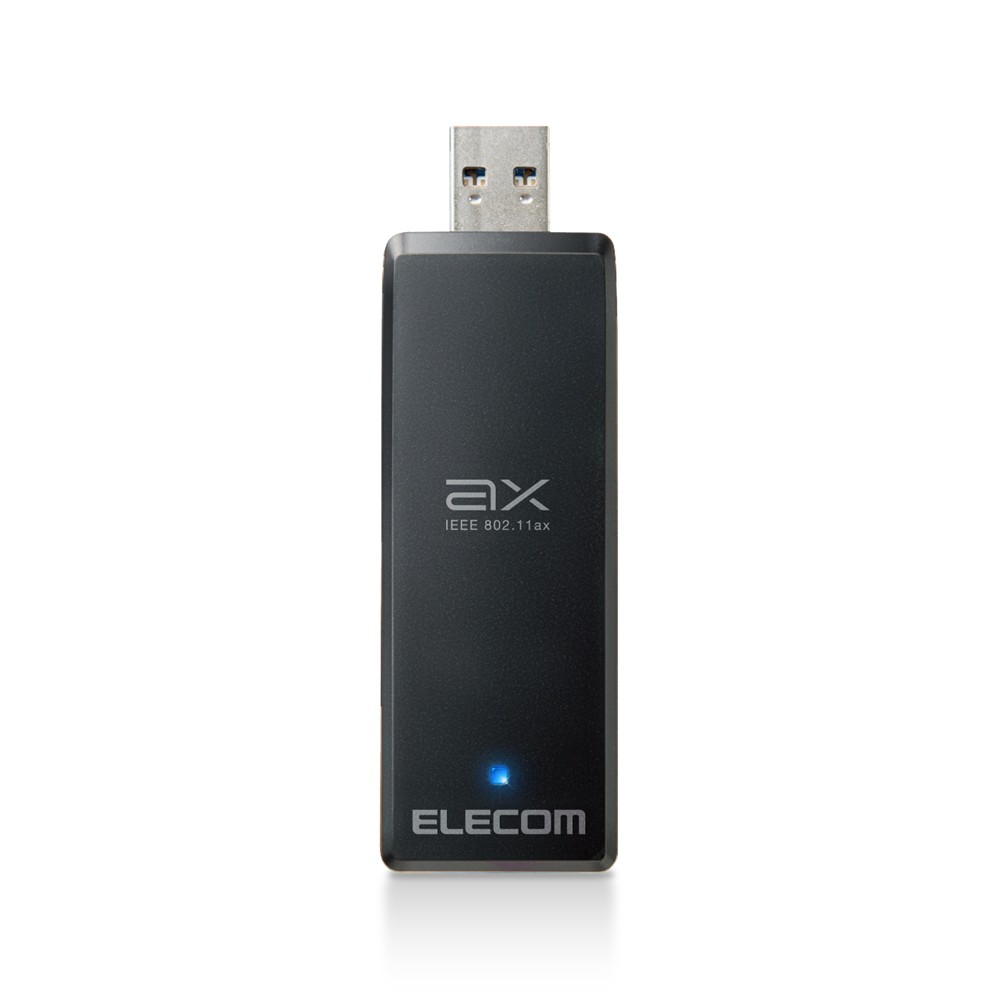 エレコム ELECOM WDC-X1201DU3-B 無線LAN子機/11ax/Wi-Fi6/USB3.0/ブラック