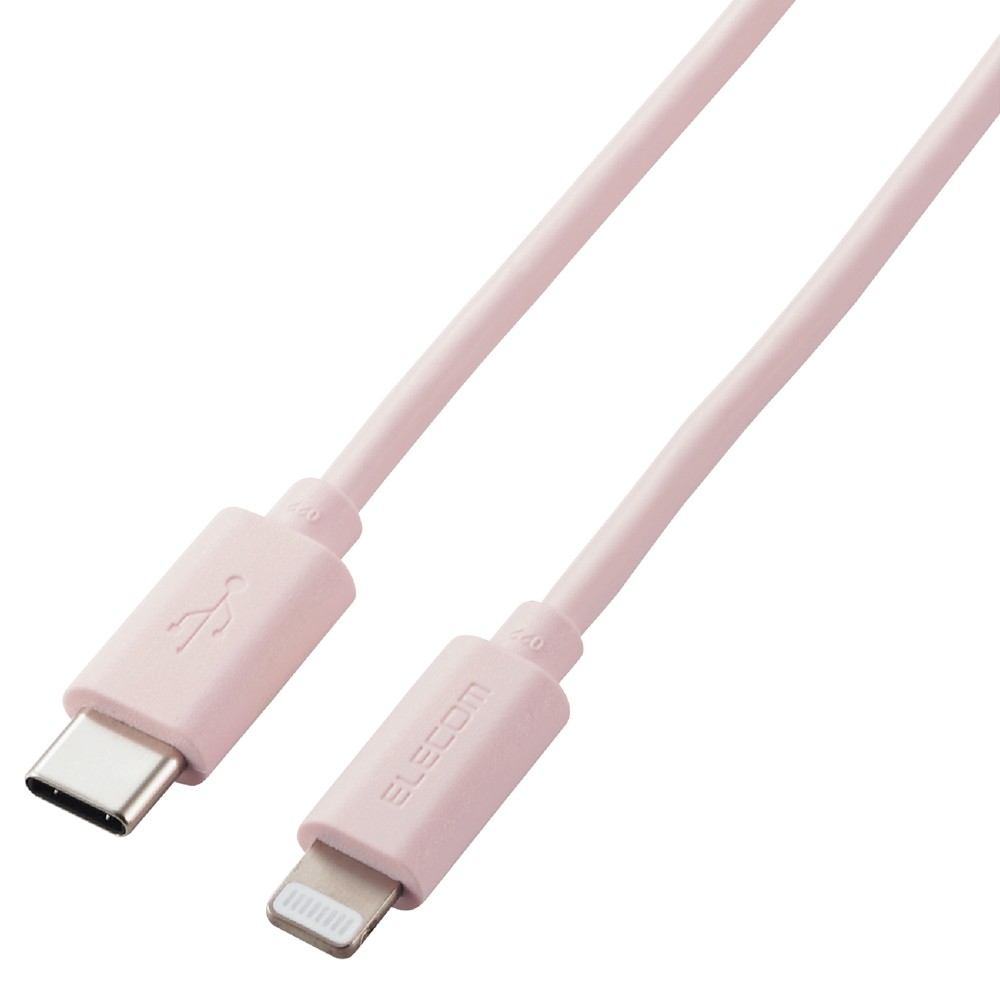 iPhone USBケーブル　スマホ充電器　ピンク　ライトニングケーブル 1m