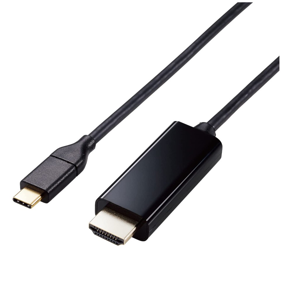 エレコム 変換ケーブル/USB Type-C-HDMI/ミラーリング対応/60Hz/1.0m/ブラック