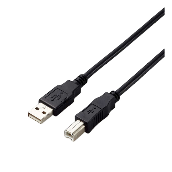エレコム USB2.0ケーブル/A-Bタイプ/仕様固定/3m/ブラック