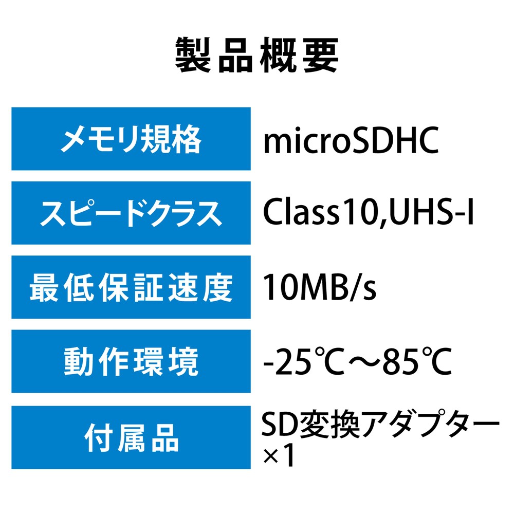 エレコム ELECOM MF-DRMR032GU11 microSDHCカード/車載用/高耐久/UHS-I