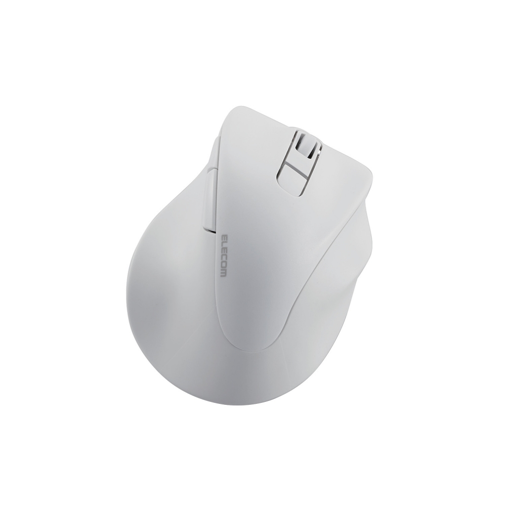 ELECOM エレコム マウス/右手専用/Mサイズ/Bluetooth/5ボタン/ホワイト