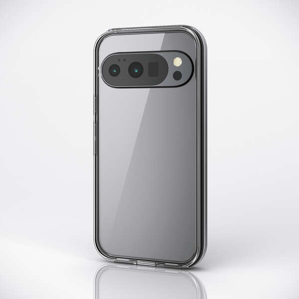 エレコム Google Pixel 10/Google Pixel 10 Pro/ハイブリッドケース/Air/ストラップホールシート付/ブラック