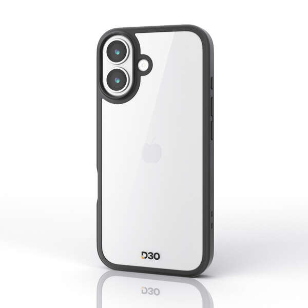 エレコム iPhone 17/ハイブリッドケース/D3O/フレームカラー/メタルステッカー付/ブラック