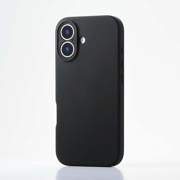 エレコム iPhone 17/ハイブリッドケース/シリコン/MAGKEEP/ブラック