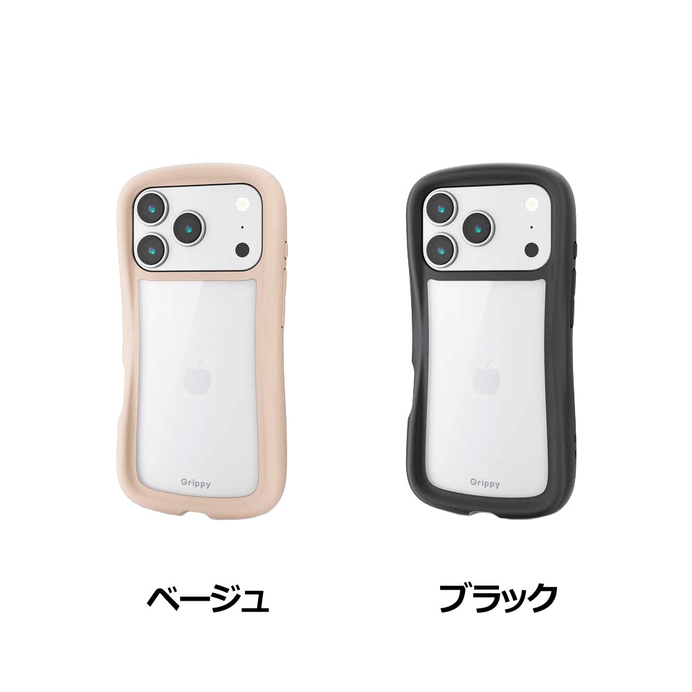 エレコム iPhone 17 Pro/Grippy/フレームカラー/メタルステッカー付