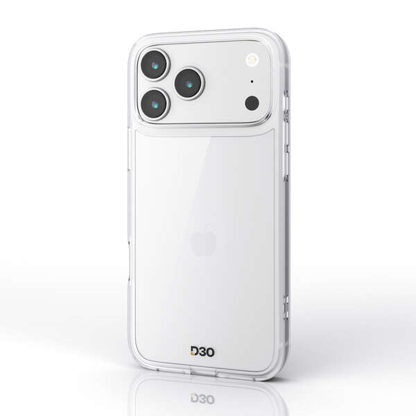 エレコム iPhone 17 Pro Max/ハイブリッドケース/D3O/オールクリア/メタルステッカー付/クリア