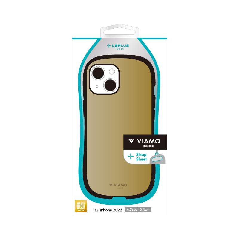 LEPLUS NEXT iPhone 14 Plus 耐衝撃ハイブリッドケース ViAMO personal グレージュ LN-IA22VMPGG