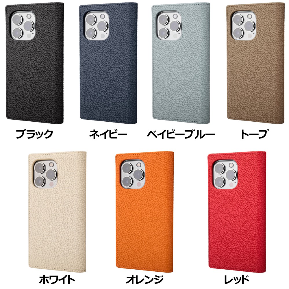 【アウトレット】 坂本ラジヲ iPhone 13 Pro Shrunken-calf Leather Book Case