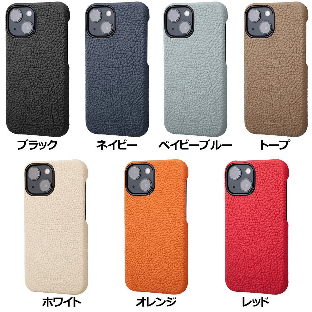 【アウトレット】 坂本ラジヲ iPhone 13 mini Shrunken-calf Leather Shell Case