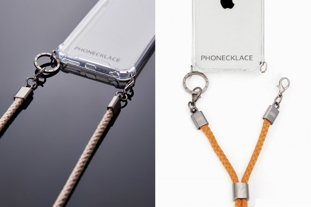 PHONECKLACE ロープショルダーストラップ付きクリアケースfor iPhone
