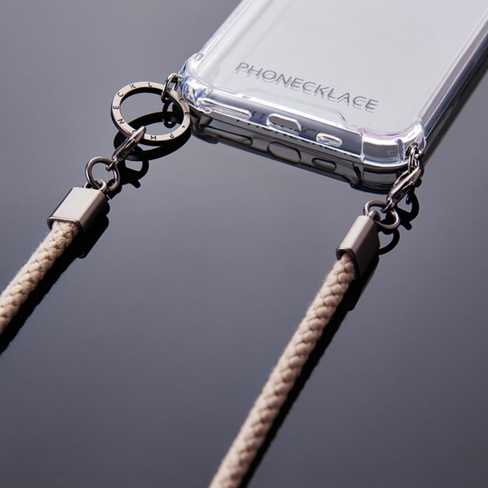 PHONECKLACE ロープショルダーストラップ付きクリアケースfor iPhone 