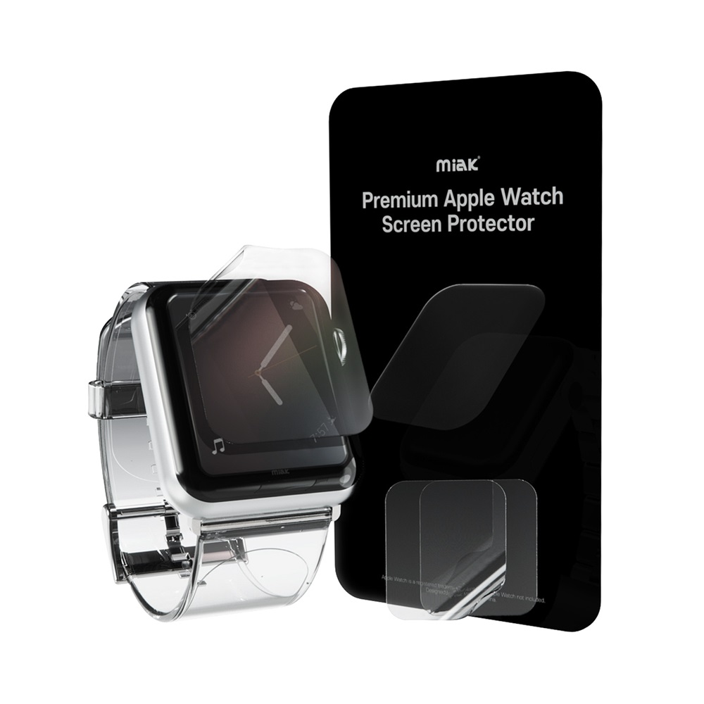 miak ミアック  miak液晶保護フィルム for Apple Watch SE/6/5/4 44mm （2枚入り）