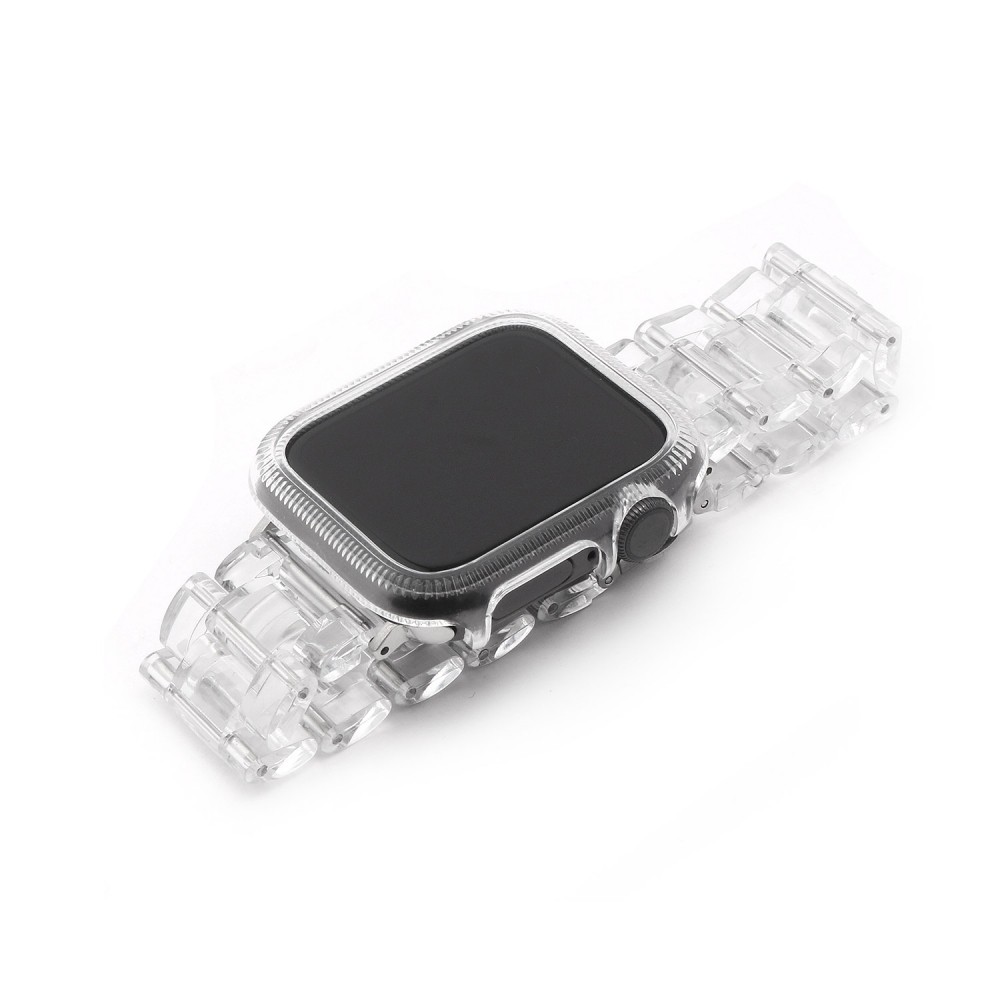 WEARPLANET ウェアプラネット 保護ケース付きクリアチェーンバンド for Apple Watch 41mm クリア | SoftBank公式  iPhone/スマートフォンアクセサリーオンラインショップ