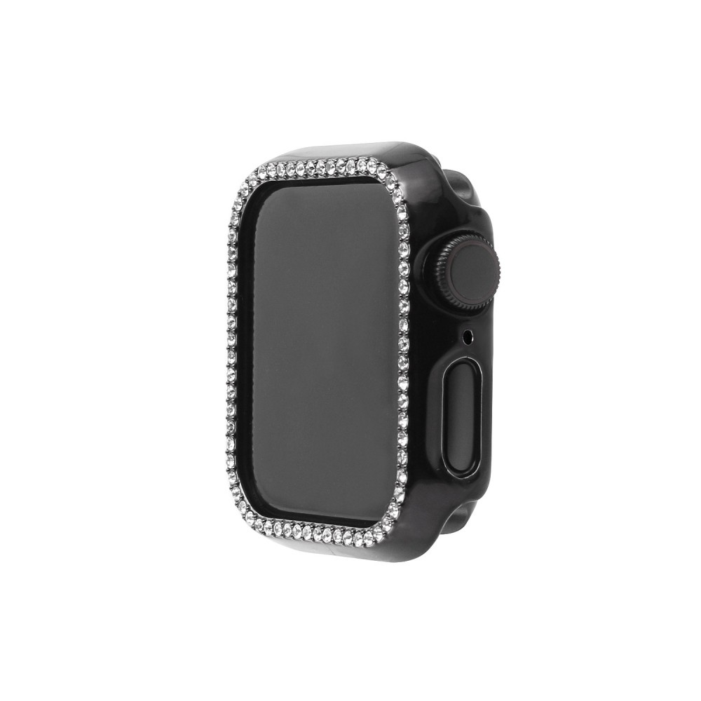 WEARPLANET ウェアプラネット  ラインストーンケース for Apple Watch 45mm ブラック