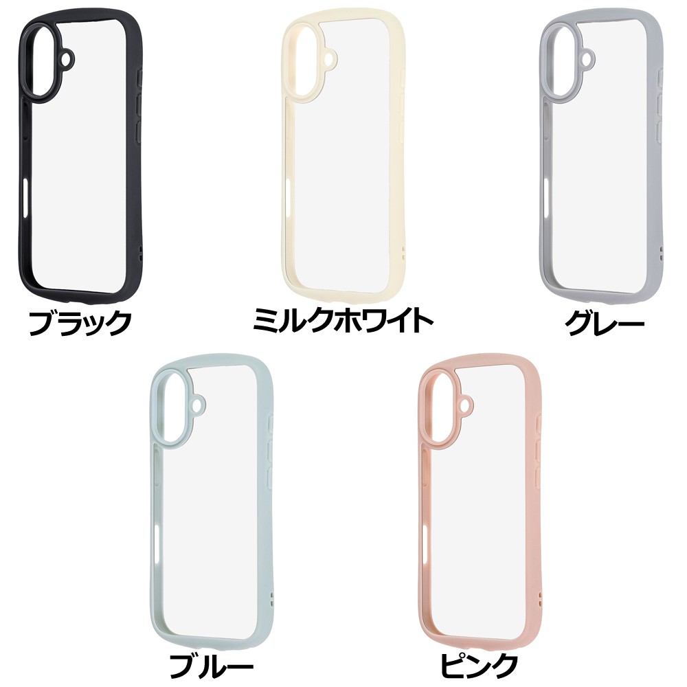 レイ・アウト iPhone 17 ハイブリッドタフケース Puffull +レンズガードリング