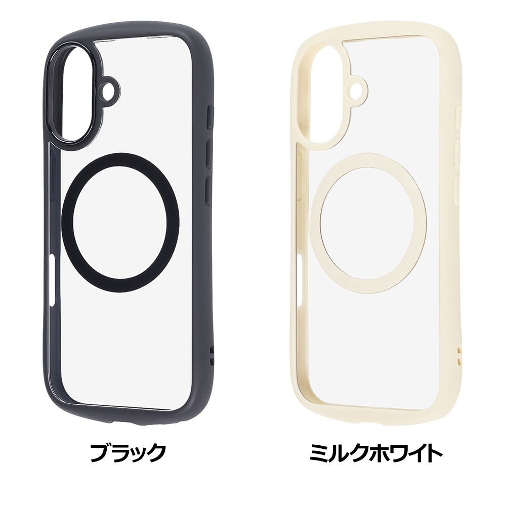 レイ・アウト iPhone 17 ハイブリッドガラスケース Puffull 10H +レンズガードリング マグネット充電対応