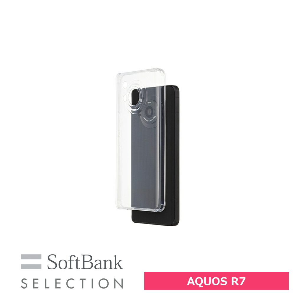 SoftBank SELECTION 耐衝撃 抗菌 クリアソフトケース for AQUOS R7