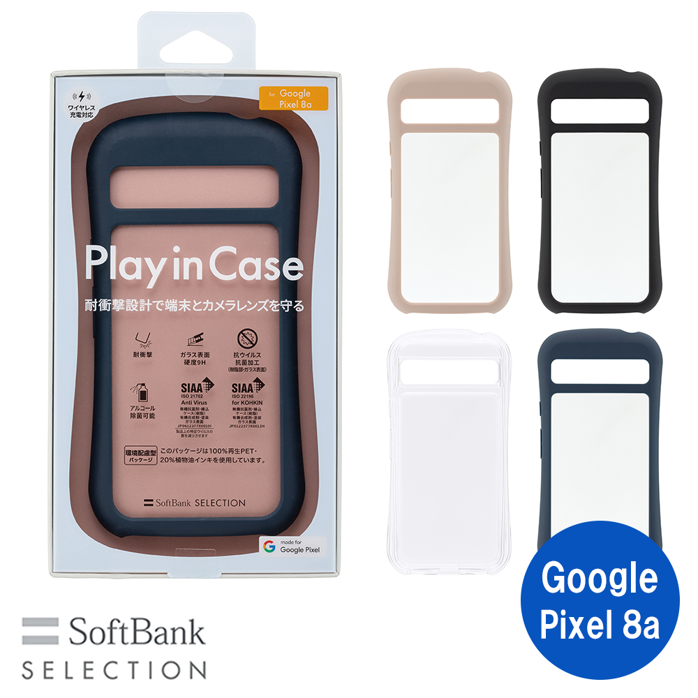 SoftBank SELECTION Play in Case for Google Pixel 8a 耐衝撃設計