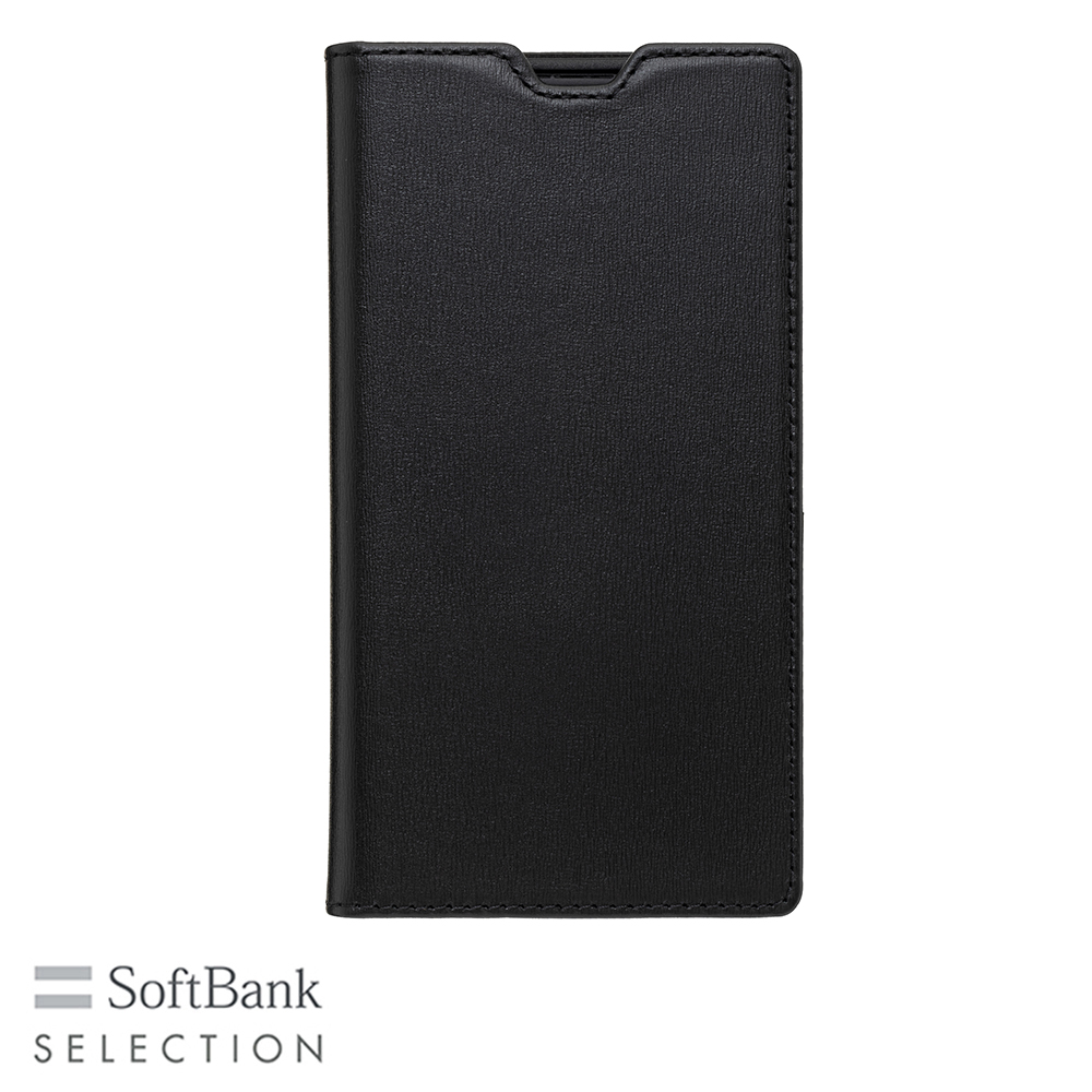 SoftBank SELECTION Leather Flip for iPhone 16 ブラック SB-I018-FPLS/BK