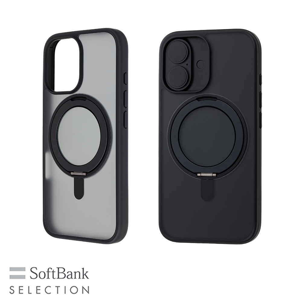 【予約商品】SoftBank SELECTION マグネティックスタンドケース for  iPhone 16 SB-I018-HYSD/CB