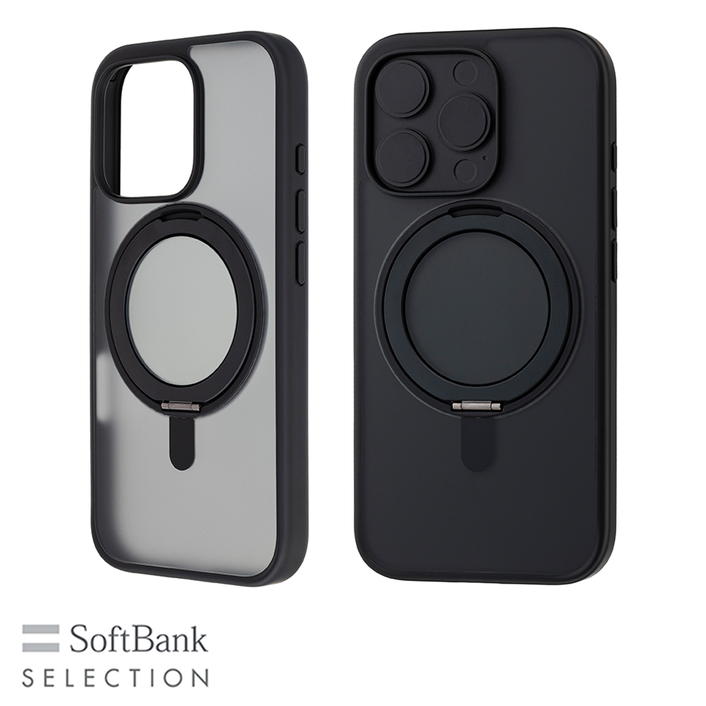 【予約商品】SoftBank SELECTION マグネティックスタンドケース for iPhone 16 Pro SB-I020-HYSD/CB  ※2024年9月20日発売予定