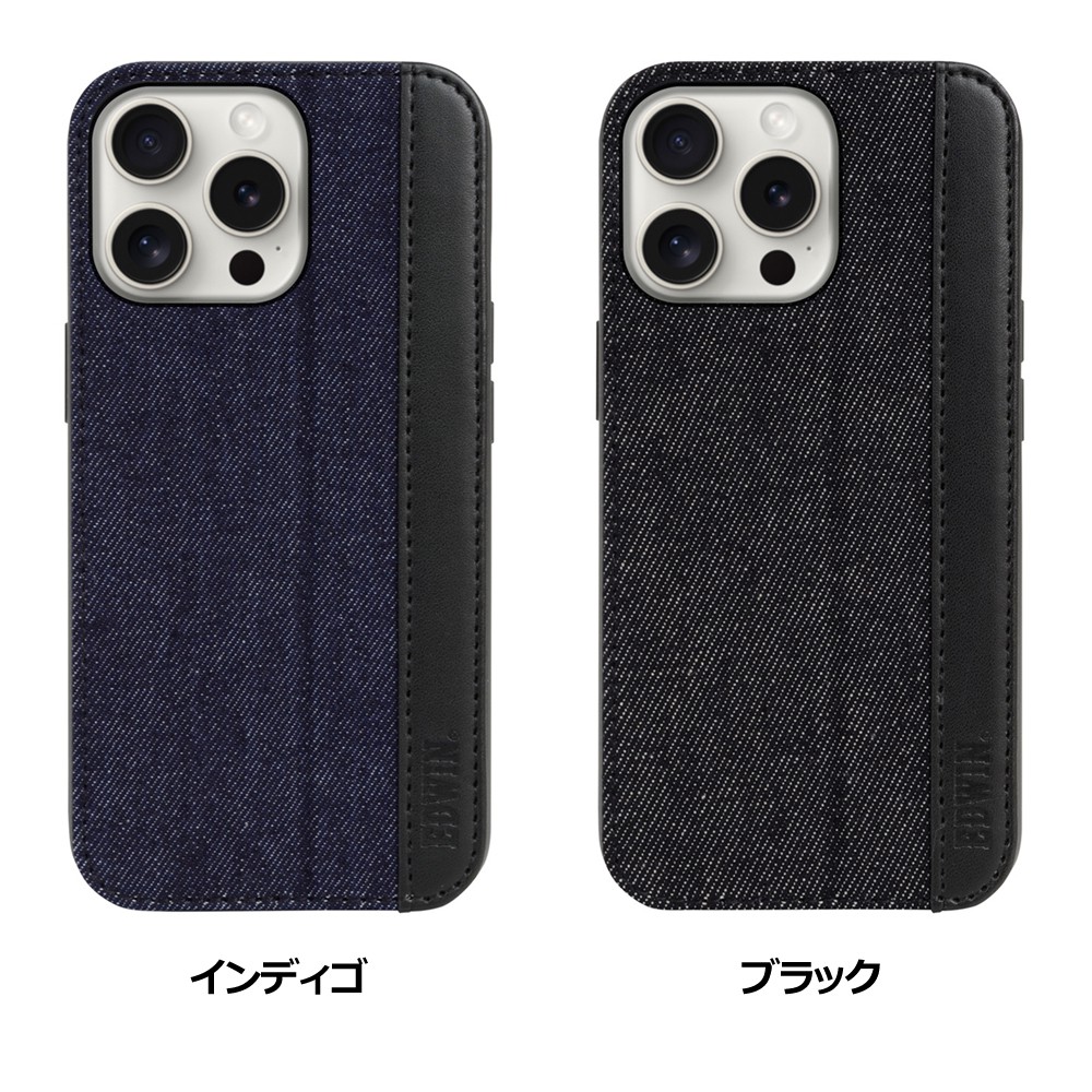 iPhone 16 Pro EDWIN[スタンド付き背面ケース/デニム]