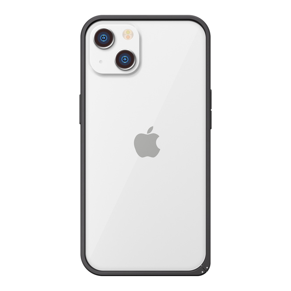 PGA スマホケース バンパー iPhone13 アイフォン スマホ ケース ブラック アルミニウム バンパー ブラック