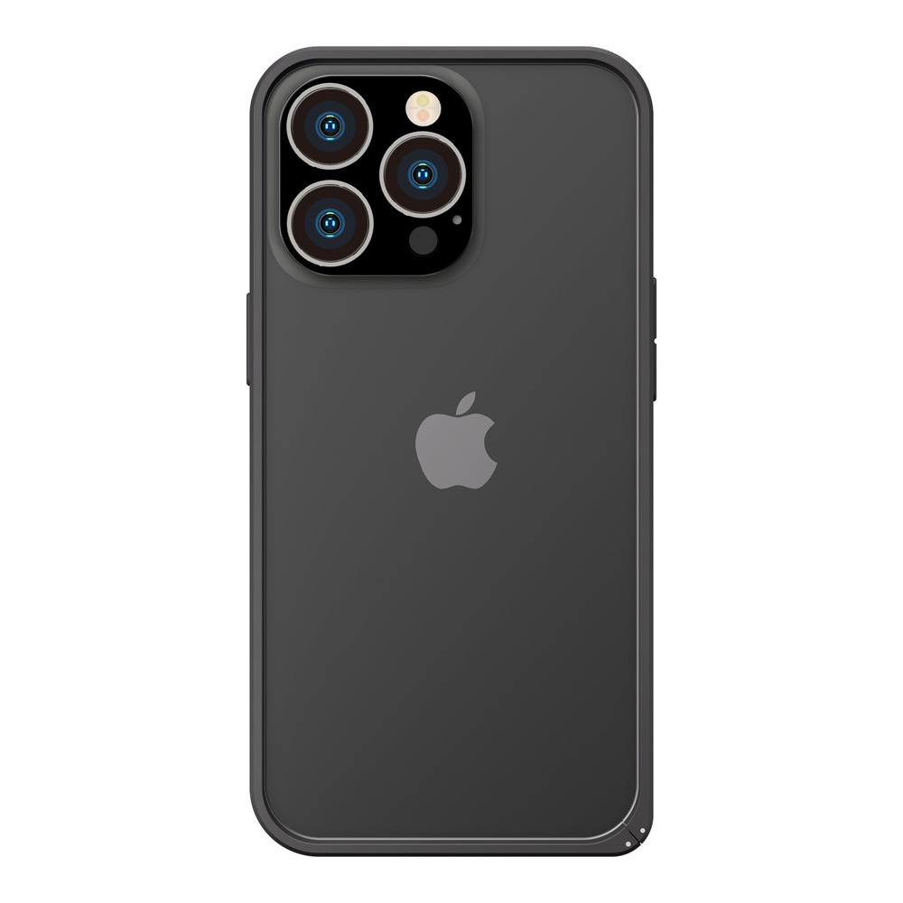 PGA スマホケース バンパー iPhone13Pro アイフォン スマホ ケース ブラック アルミニウム バンパー ブラック