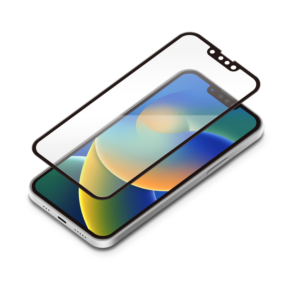 PGA iPhone 14 / iPhone 13 Pro / iPhone 13 液晶全面保護ガラス(Dragontrail)　BL低減/光沢
