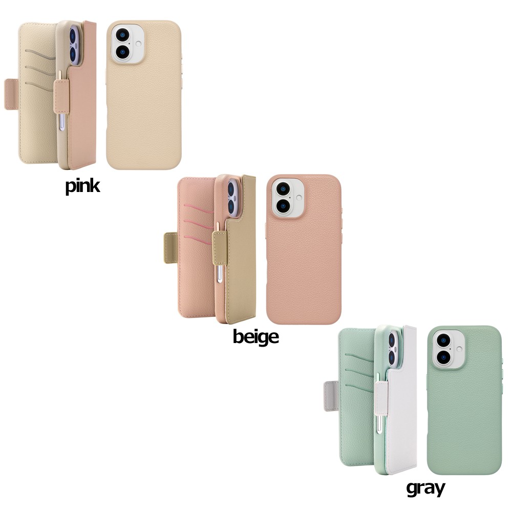 ユニケース 2Way Mag Flip Case for iPhone 16