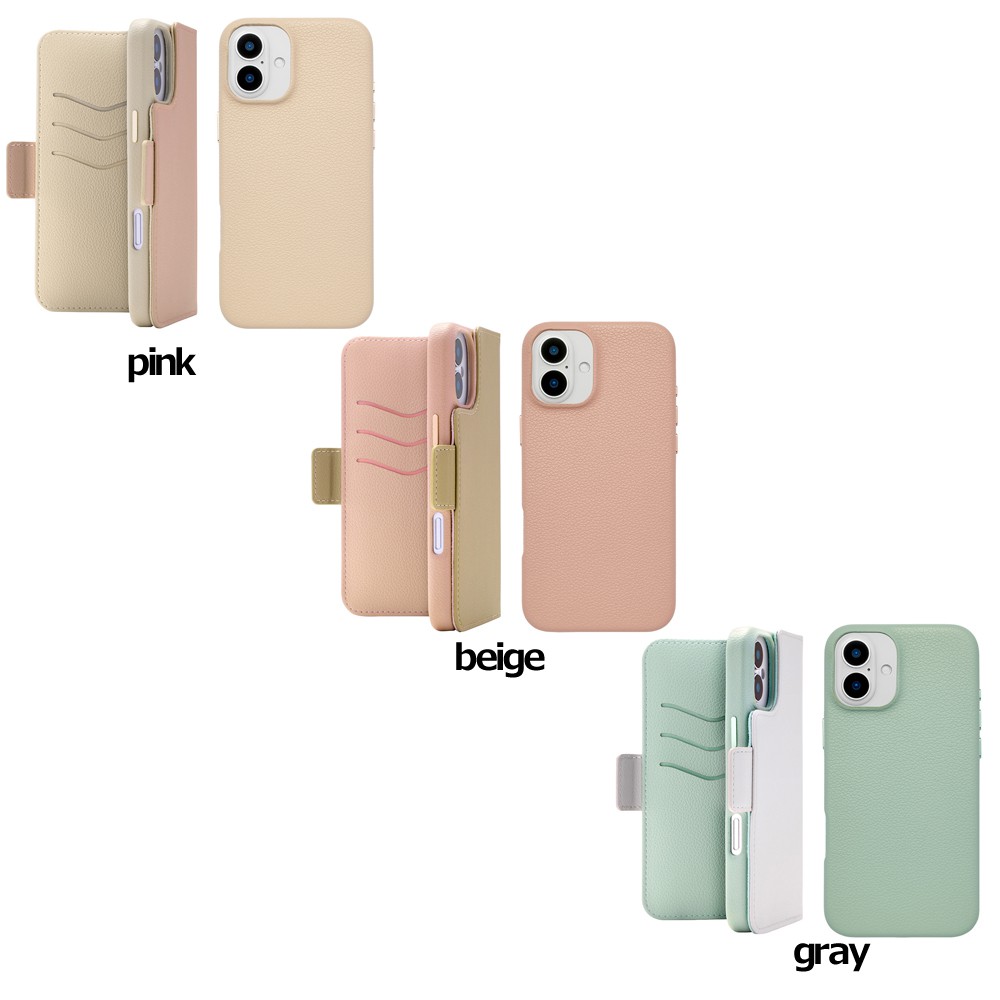 ユニケース 2Way Mag Flip Case for iPhone 16 Plus