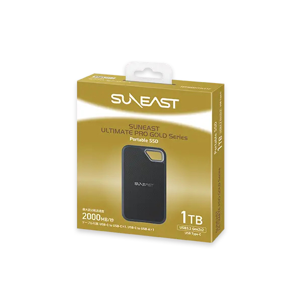 SUNEAST ULTIMATE PRO GOLD Series Portable SSD 1TB |  スマート家電／IoTを進めるならトレテク公式通販サイト