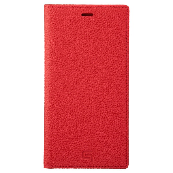 【アウトレット】 坂本ラジヲ iPhone 11 Pro Max Shrunken-calf Leather Book Case RED