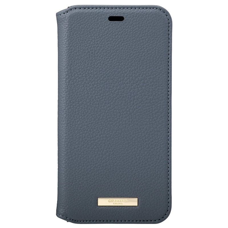 【アウトレット】 坂本ラジヲ iPhone 11 Pro Shrink PU Leather Book Case NVY