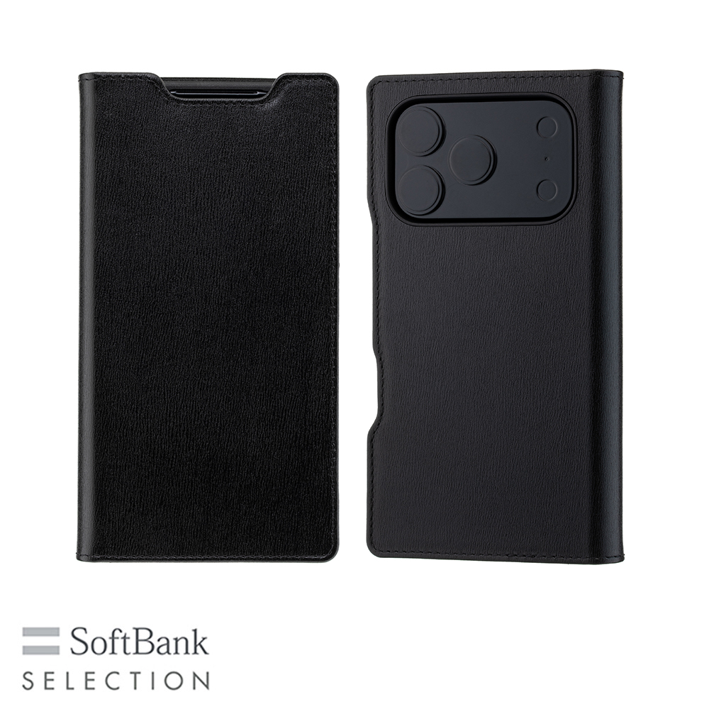 m　アイレボセット SoftBank SELECTION Leather Flip for iPhone 18 Pro（3眼カメラ