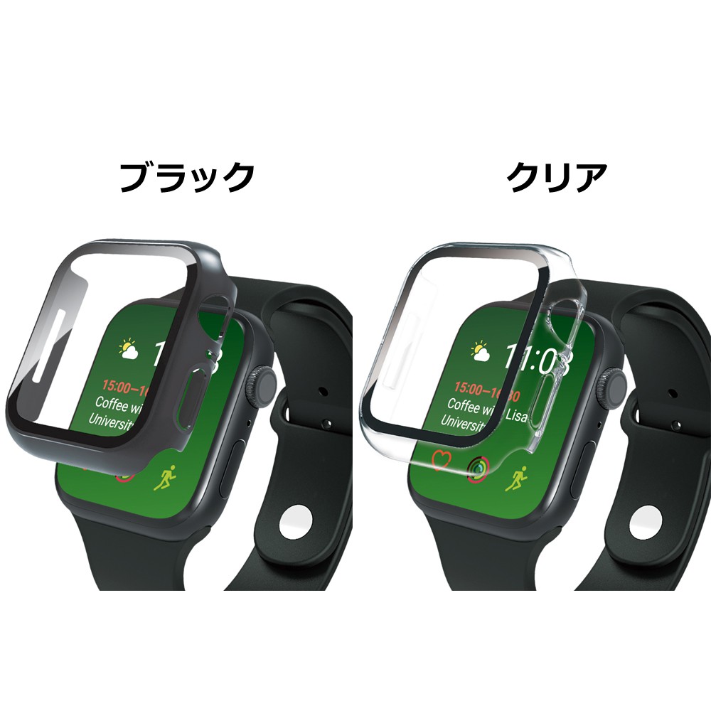 Simplism Apple Watch 40mm / SE / 6 / 5 / 4 高透明 ガラス一体型PC 