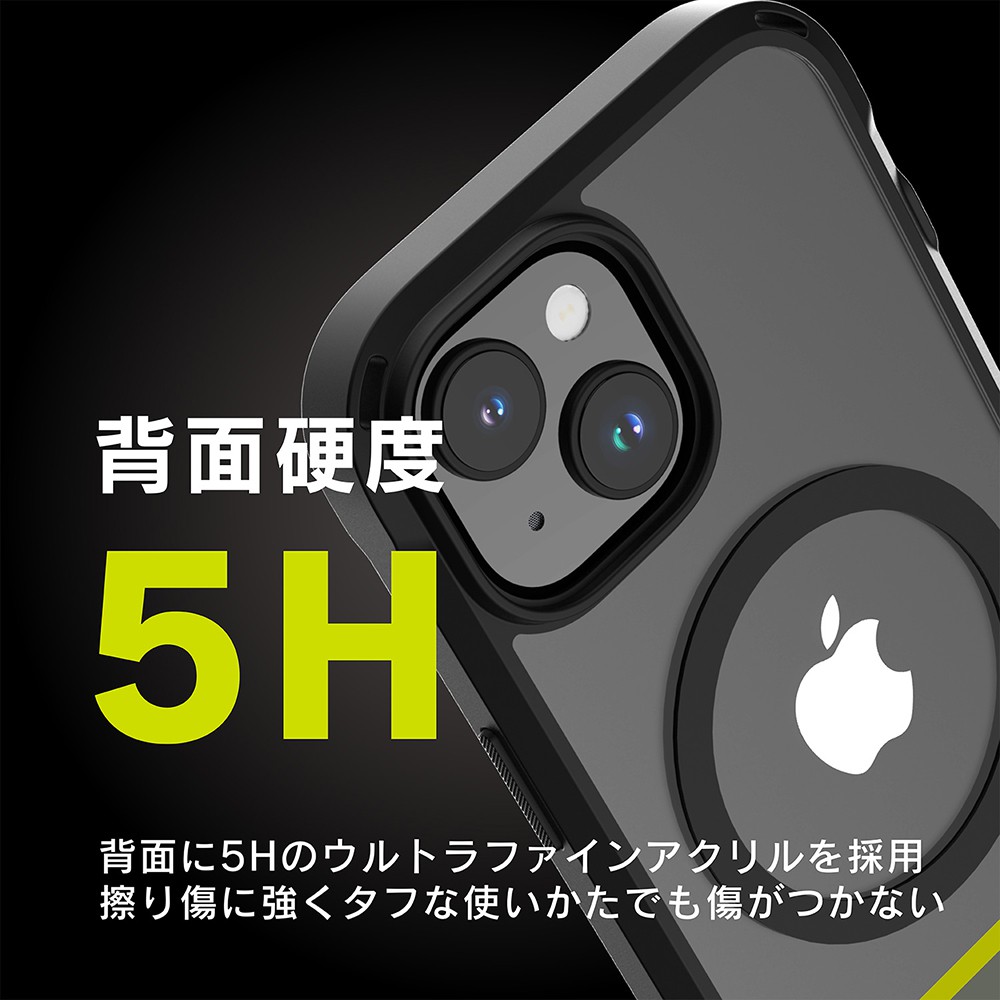 トリニティ iPhone 15 [GRAV] MagSafe対応 衝撃吸収 ハイブリッド ...