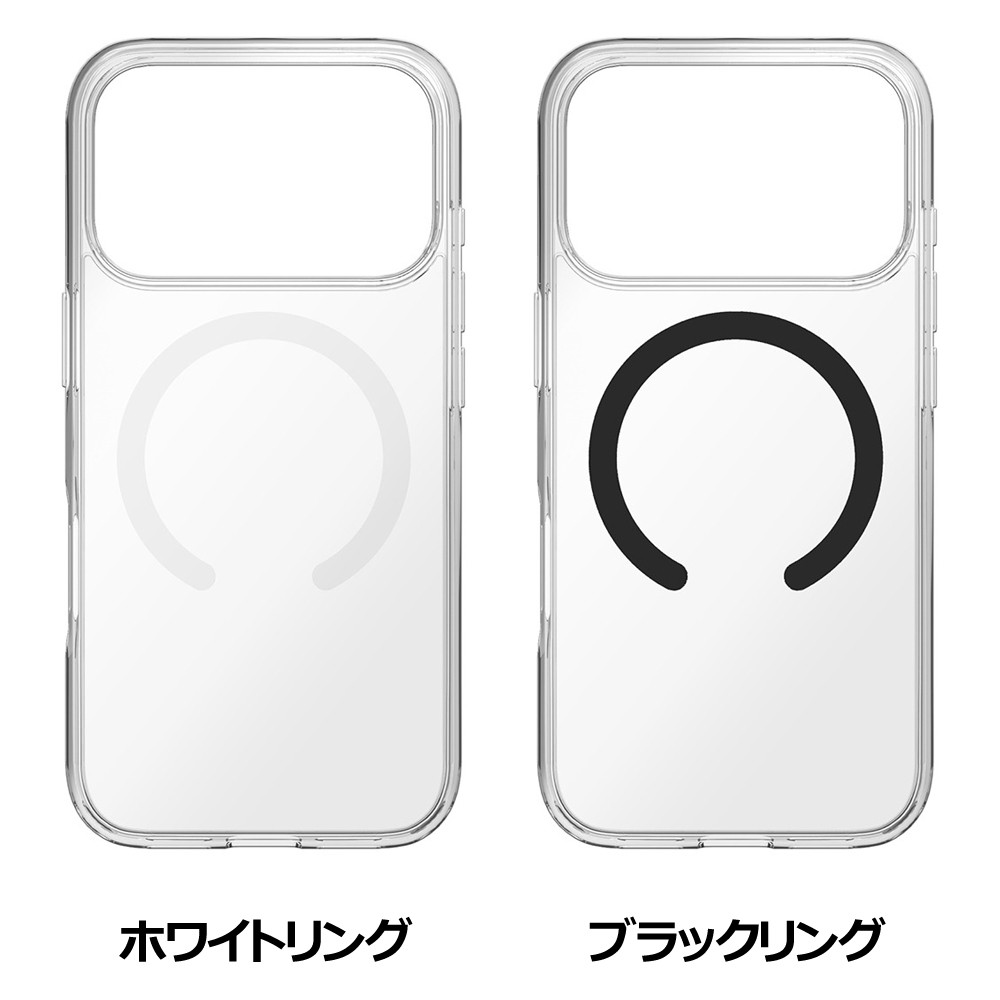 トリニティ iPhone 18 Pro / 17 Pro [Turtle] マグネット吸着式アクセサリー対応 ハイブリッドクリアケース