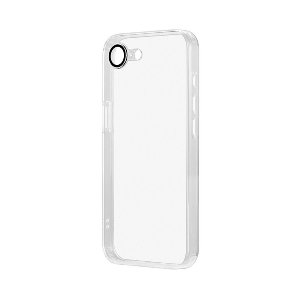 iPhone 16e 「UTILO All Cover GLASS」カメラレンズ保護ガラス付・耐衝撃ガラスハイブリッドケース クリア