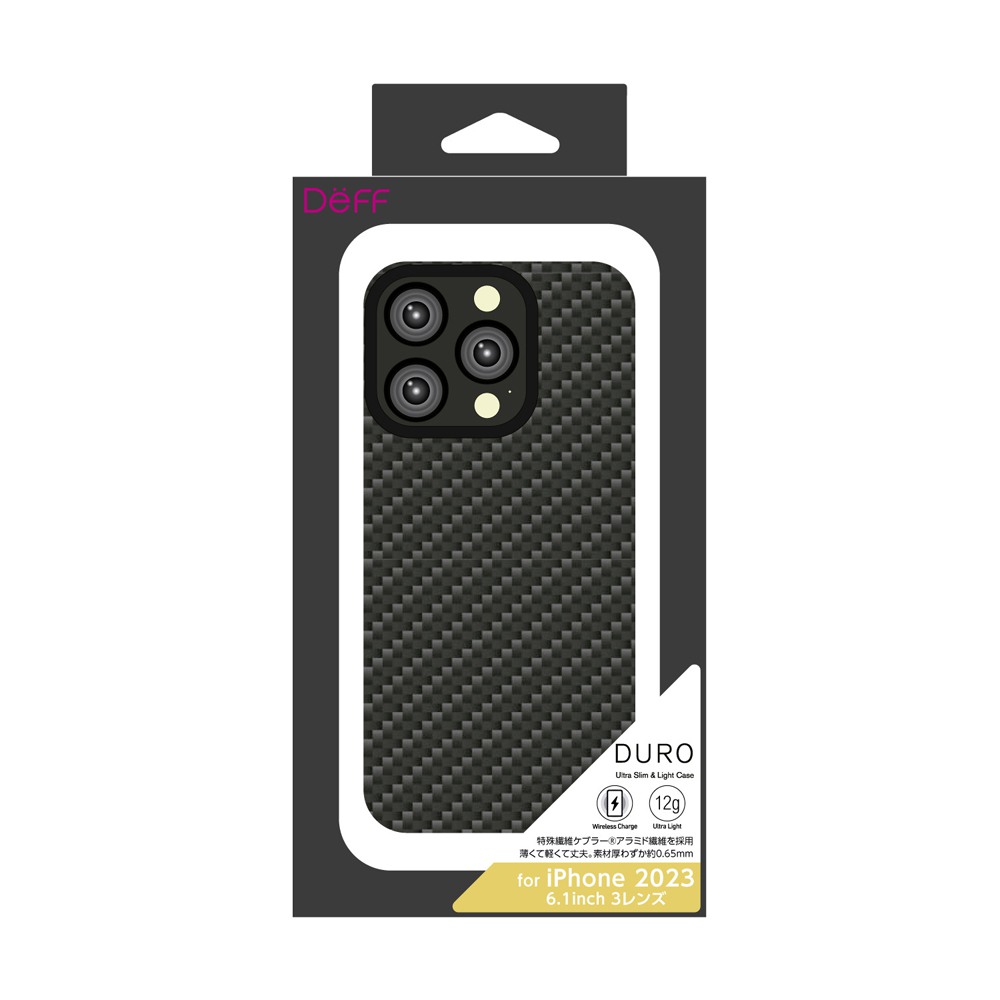 ディーフ DEFF iPhone 15 Pro Ultra Slim & Light Case DURO マットブラック