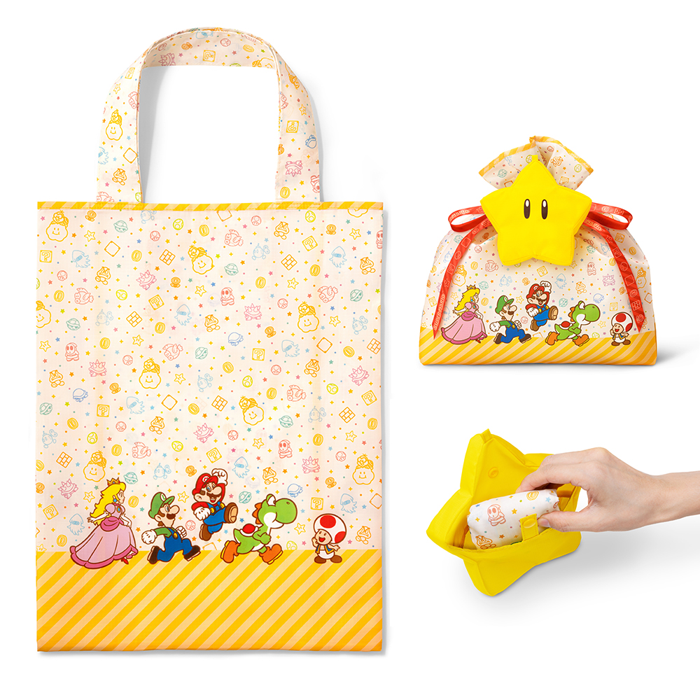 任天堂 スーパーマリオ ラッピング×エコバッグ(マリオキャラクターズ) NSL‑0117