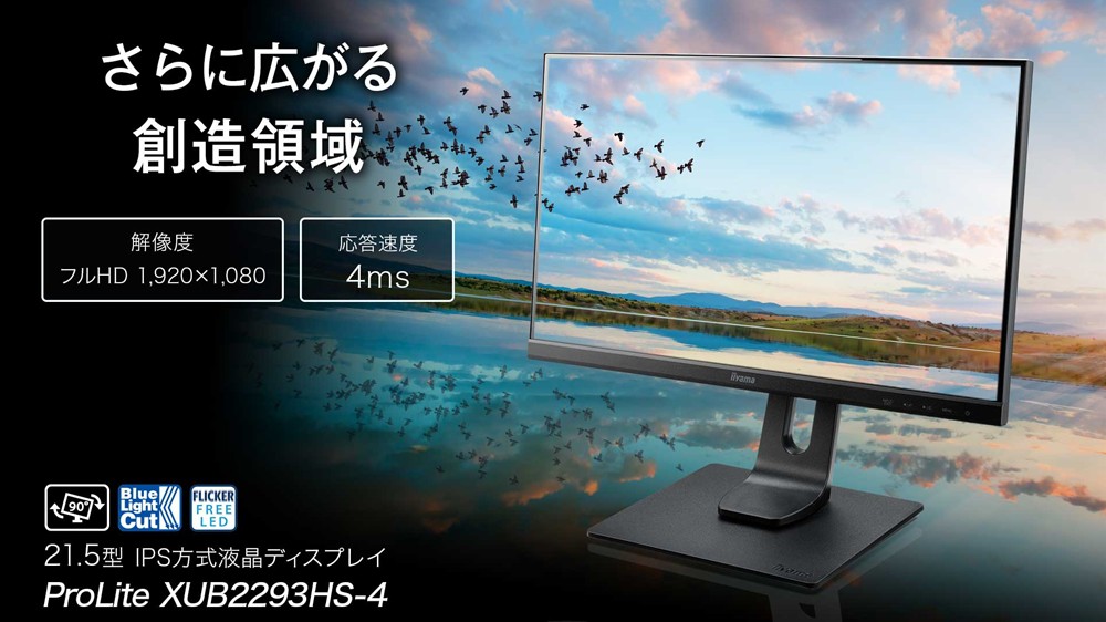 液晶ディスプレイ イーヤマ ProLite XUB2294HS-B1 [21.5型液晶