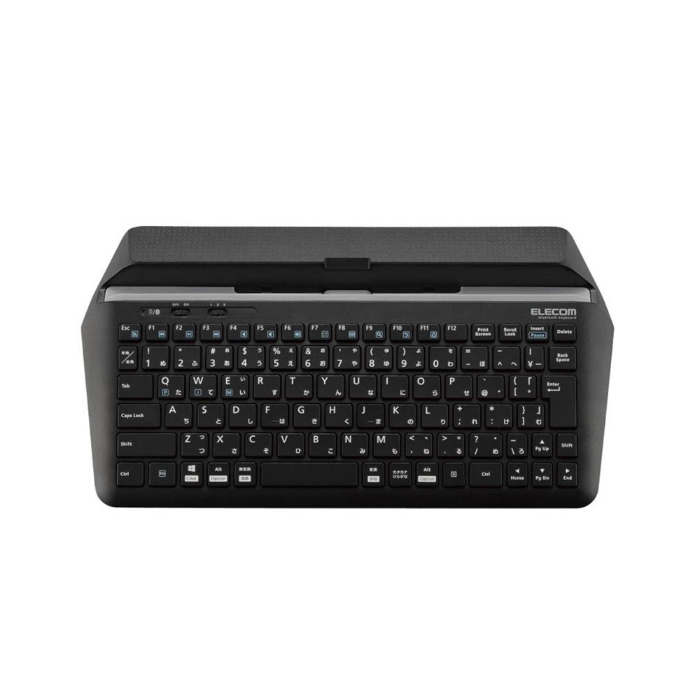 Bluetoothキーボード/スタンド付/マルチペアリング対応/ブラック