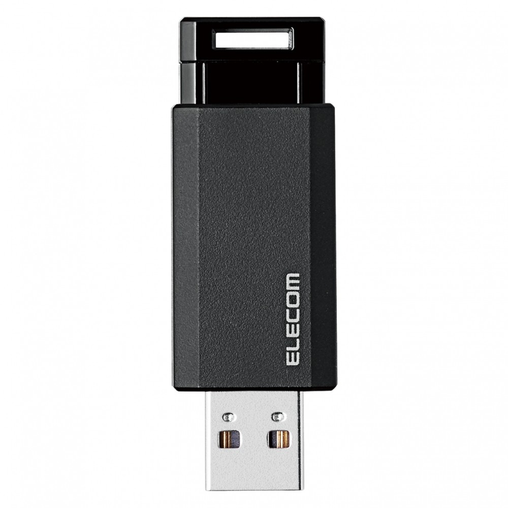 エレコム ELECOM USBメモリ/USB3.1 Gen1/ノック式/オートリターン機能/16GB/ブラック